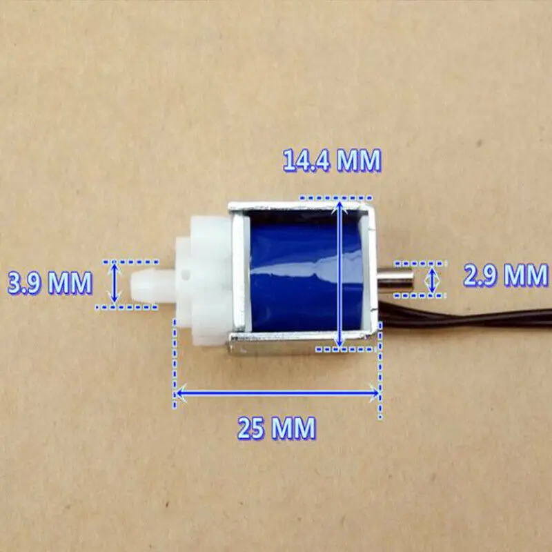 Электромагнитный клапан для воздушного насоса нормально открывающийся 3-5 в пост.