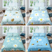 little bee bedding set king queen full twin size duvet cover set quilt cover pillowcase bed set no bed sheets bedclothes 23pc
