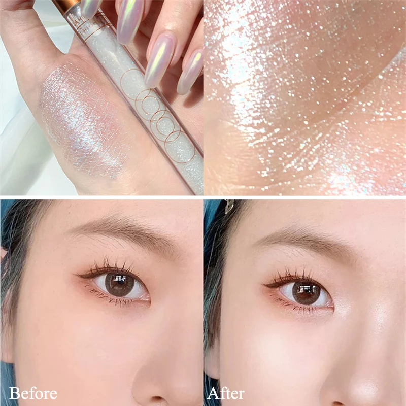 Жидкий Хайлайтер для макияжа бронзатор хайлайтер мерцающий глиттер