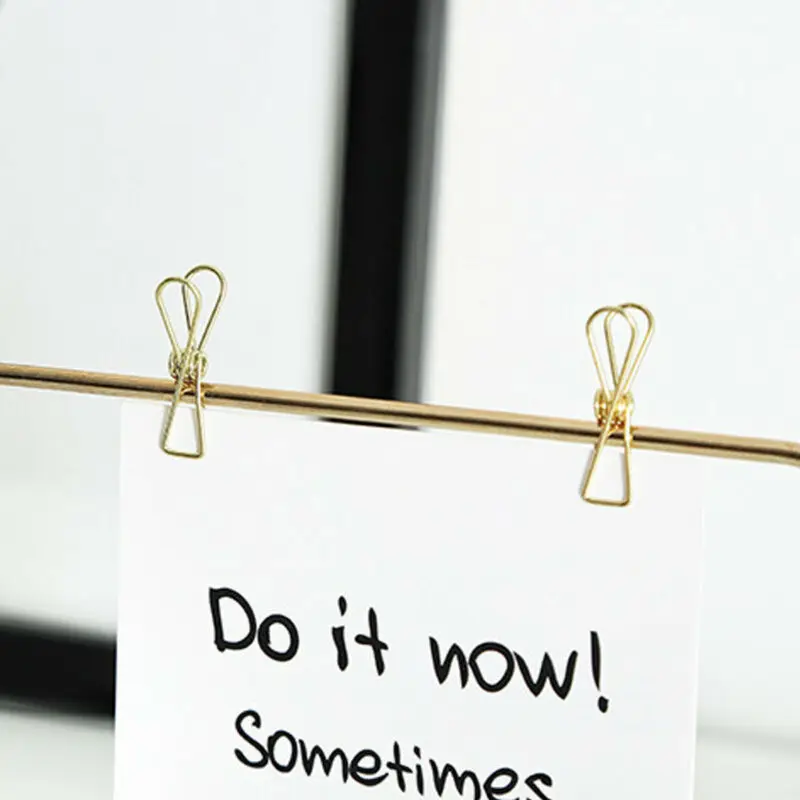 Креативная железная фоторамка подставка держатель с зажимом для открытки