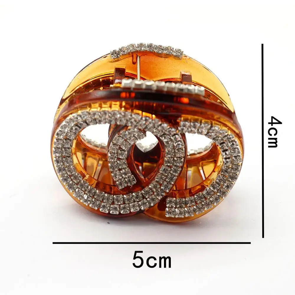 Высококачественные заколки для волос женщин и девочек с буквенным принтом полые