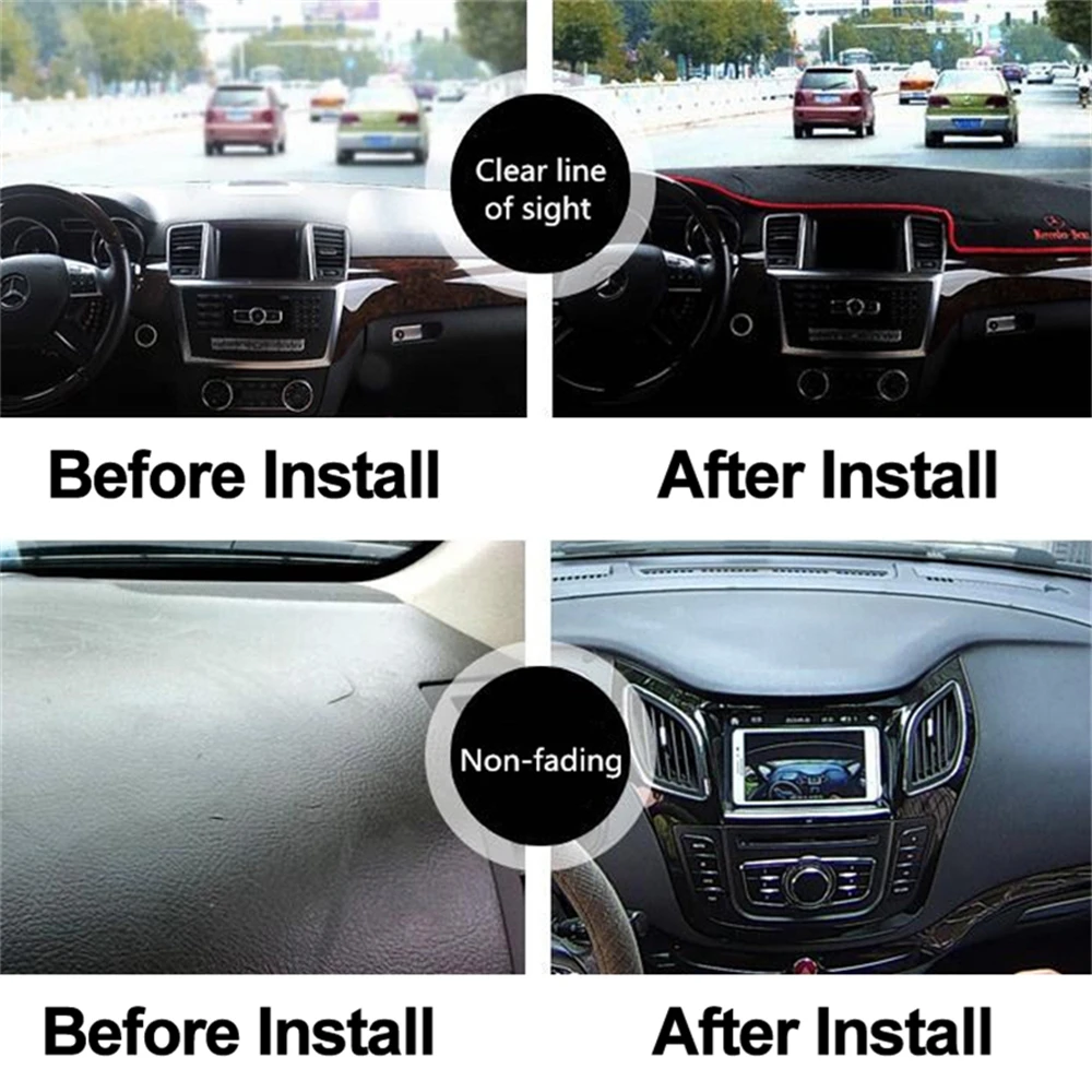 SJ Non-Slip Car Inner Auto Dashboard Cover Dashmat Pad Sun Shade Dash Board Fit For Subaru Forester 2009 2010 2011 12-2020 | Автомобили и