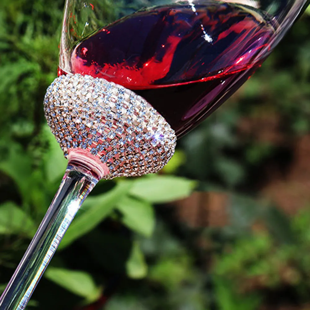 1 шт. роскошные стеклянные бокалы для вина со стразами напитков праздвечерние