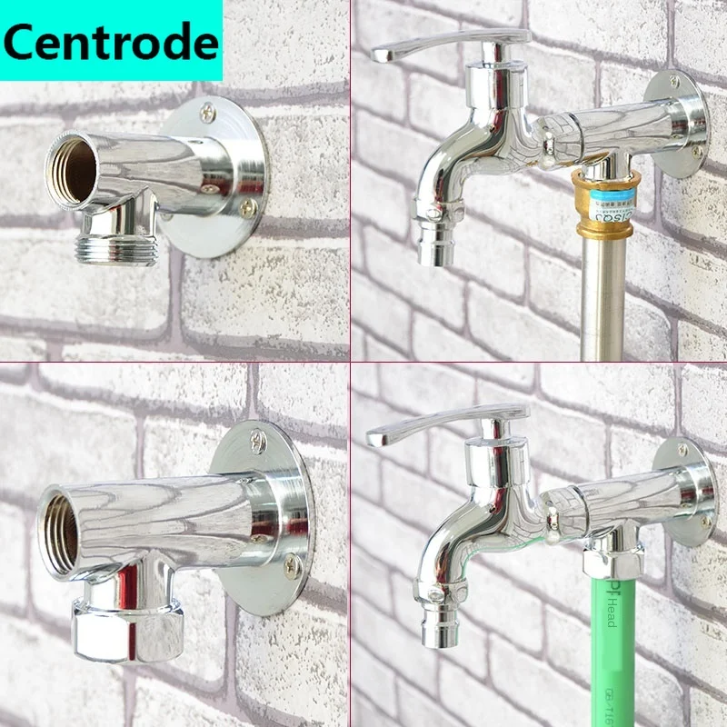 

Faucet mount 1/2IN connector accessories surface mounted wall 3/4IN copper concealed change surface mounted modified bracket