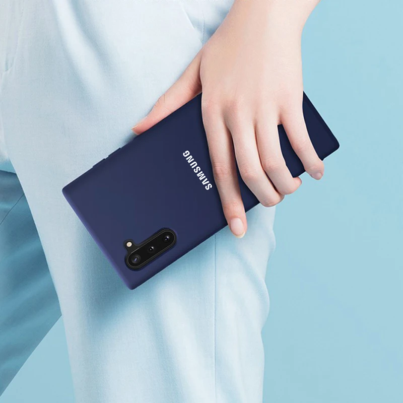 Note10 силиконовый чехол samsung Прозрачный чехол для Galaxy Note10+ шелковистый мягкий жидкий силиконовый чехол samsung