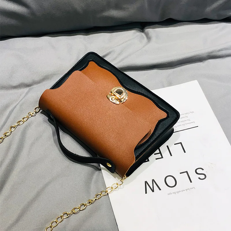 

2020 new fashion chain mobile phone bag Crossbody Bags Contrast color messenger bag wild Shoulder Bag women bag