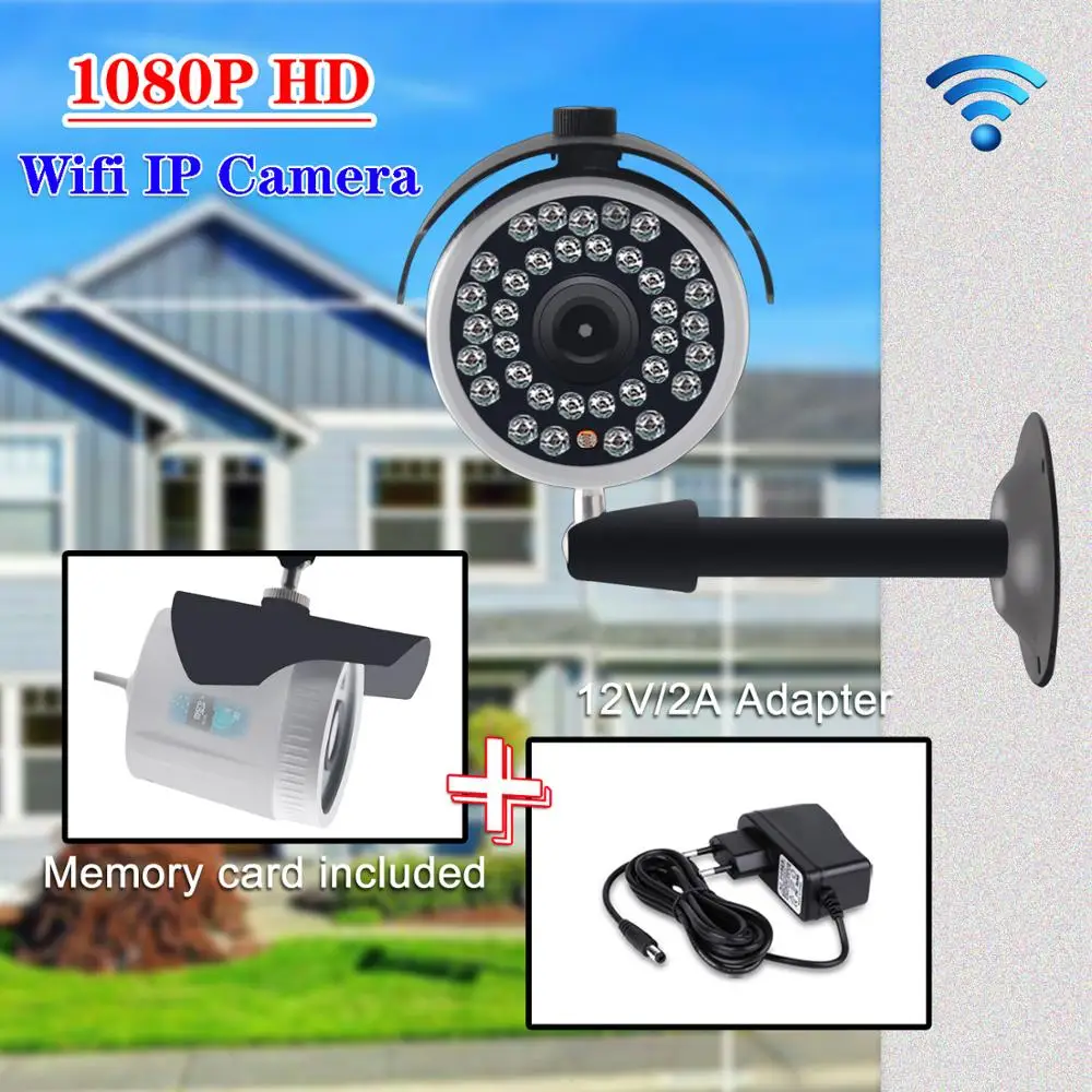 1080p cctv безопасности IP камера беспроводной HD wifi ir 2MP Крытый Открытый p2p наблюдение ONVIF улица 720P cam пуля yoosee