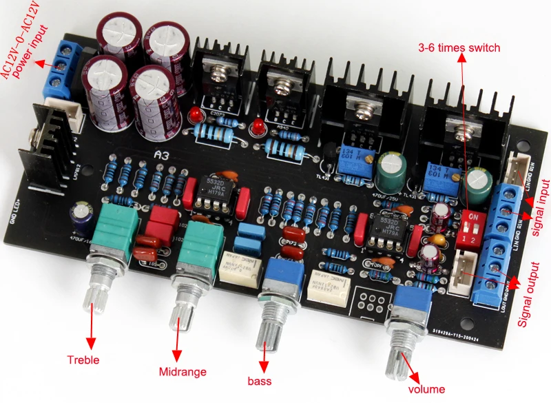 

A3 Class A power amplifier tone board