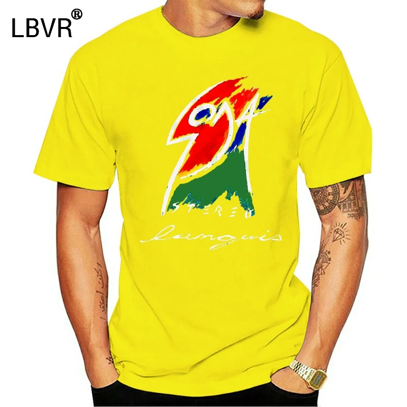 Soda Stereo Cerati Languis футболка (размеры S 5XL) Rock de los 80 Playera|Мужские футболки| |