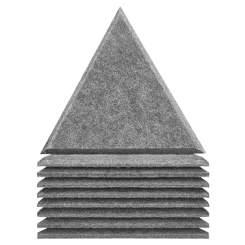

24Pcs Acoustic Panels, Soundproofing Foams,High Density Sound Absorbing Panels Triple-Cornered Wedge, Sound Insulation Tiles