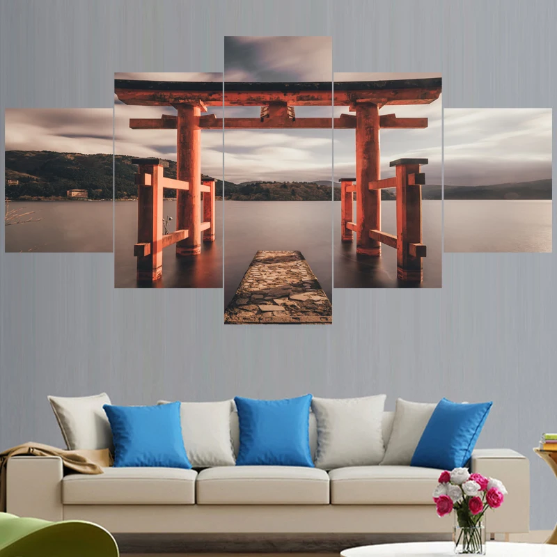 5 шт. настенные картины в японском стиле|Рисование и каллиграфия| |