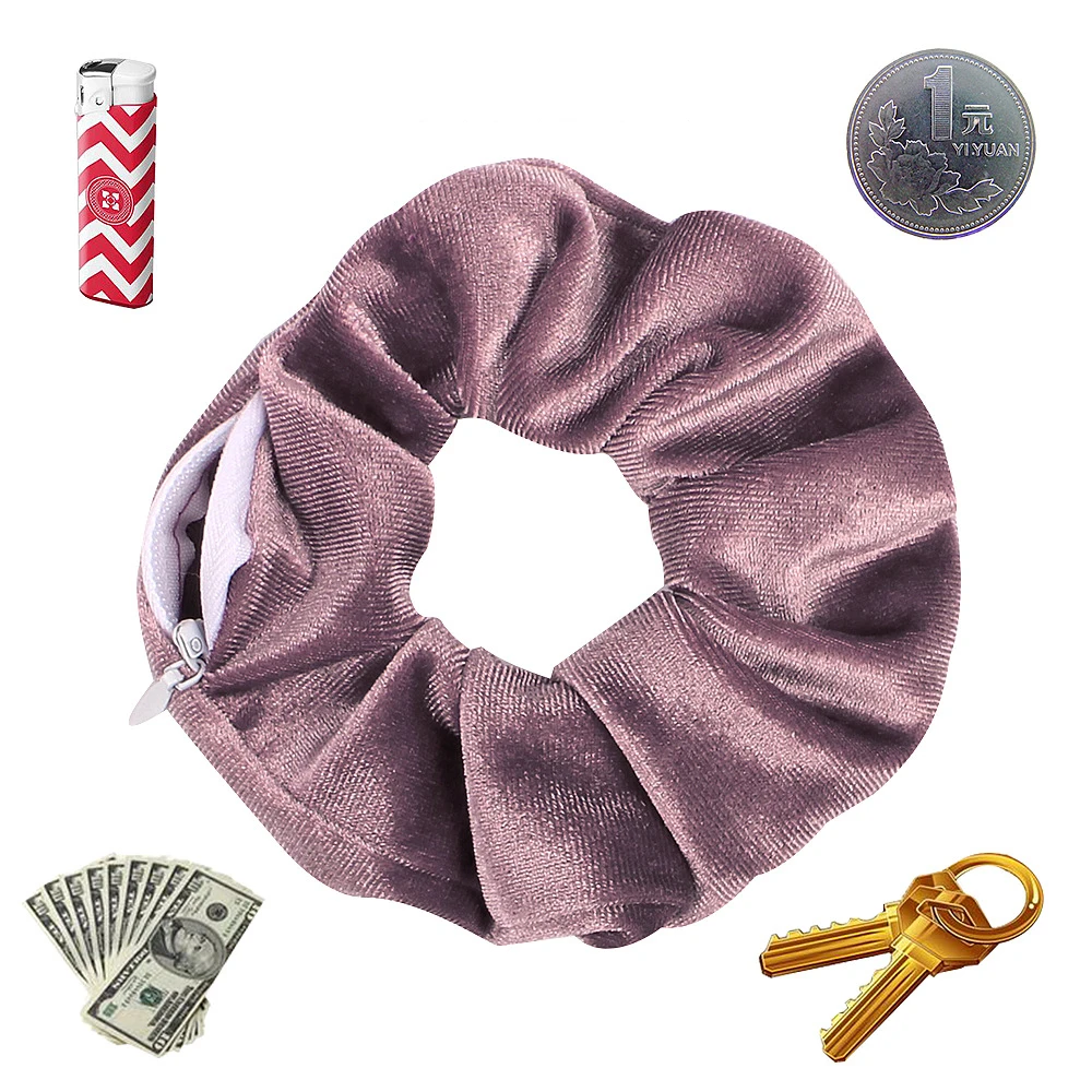 Бархат резинка для молния волос Scrunchies Для женщин эластичная резинки девочек