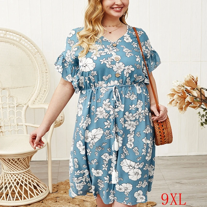 Женское платье на пуговицах праздничное стильное с рукавом в форме листка лотоса