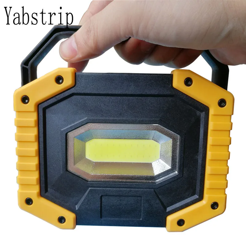 Светодиодный портативный Точечный светильник с аккумулятором 18650 COB наружный