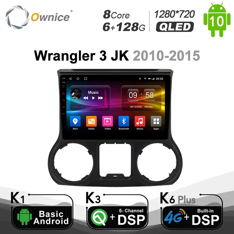 6G + 128G Ownice 4 аппарат не привязан к оператору сотовой связи 8 ядерный Android 10 0 SPDIF DSP