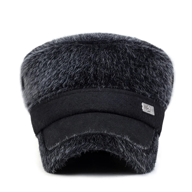 Высокое качество меховая мужская шапка зимняя защита головы шапки Gorras Chapeu модная