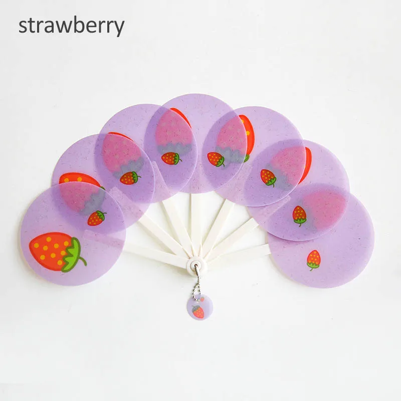 Летние принадлежности Мультяшные животные милые фрукты ручные вееры