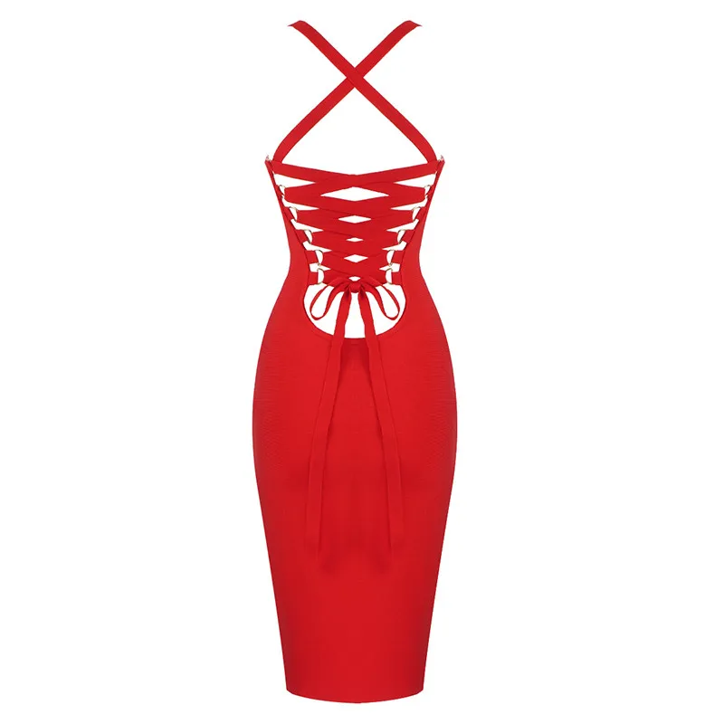 

2020 Summer Women Dress Sexy Strapless Backless Bodycon Bandage Dress Elegant Sequins Lace Up Runway Women Party Dress Vestidos