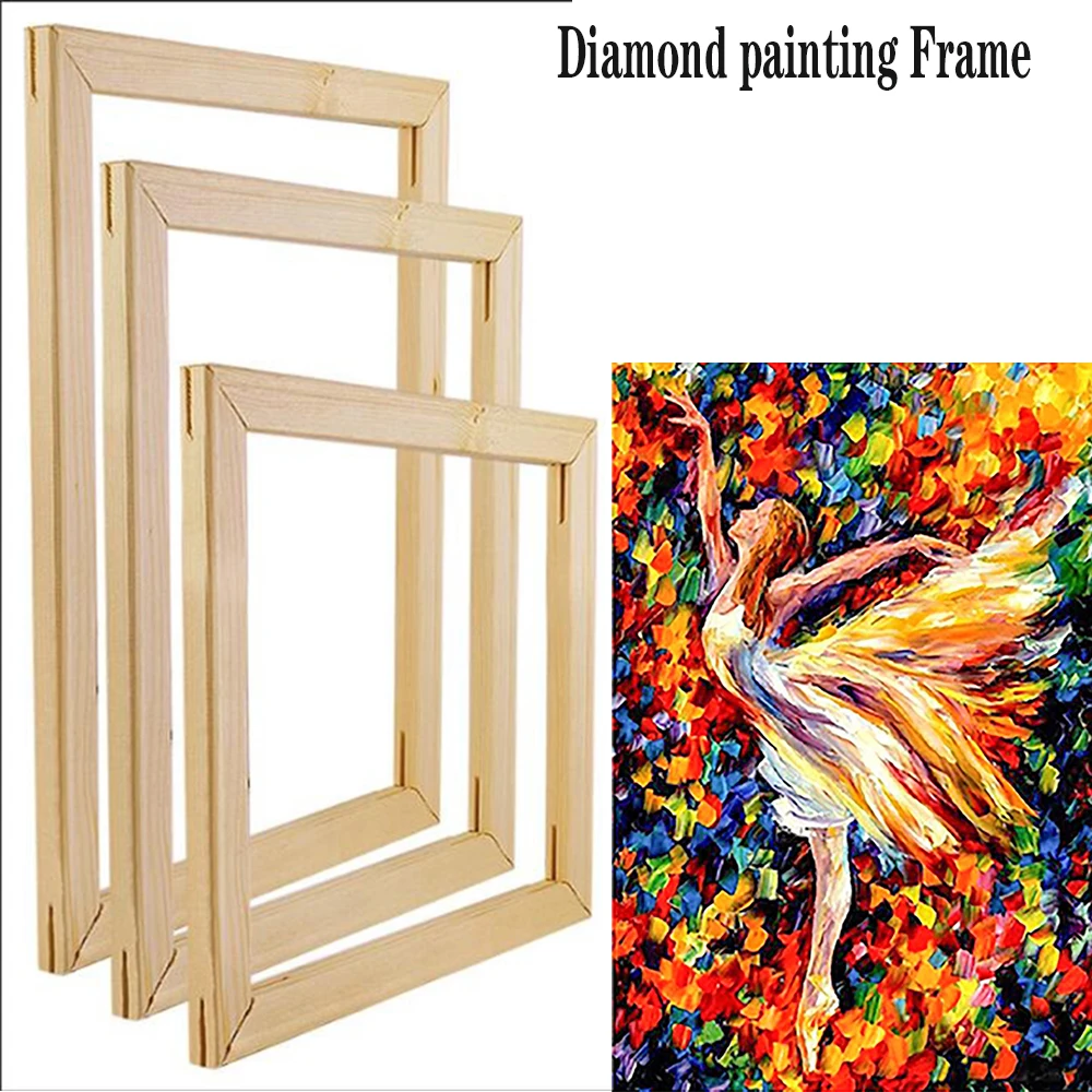 

Wooden frame for canvas oil Painting by numbers diy frame for photo inner frame for wall home decoration 40x50cm