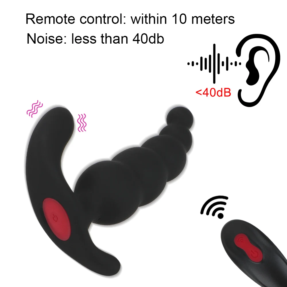 Оло 9 Частотный силиконовый Анальная пробка Мужской мастурбатор беспроводной