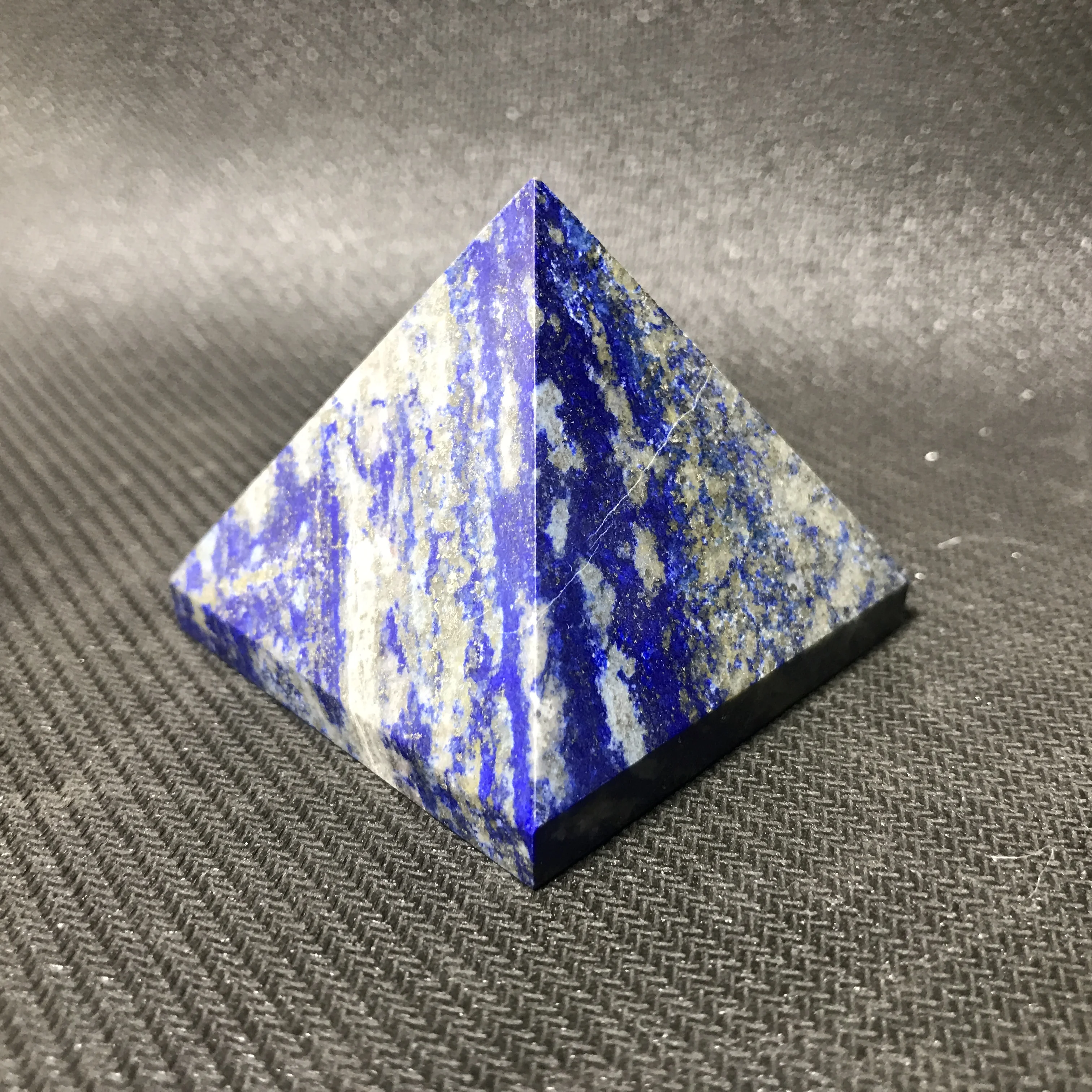 

about 50mm natural lapis lazuli crystal gemstone pyramid meditation reiki healing crystal stone for home decor wholesale