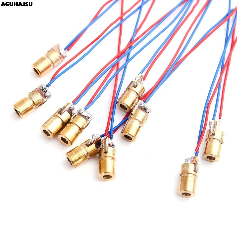 1 шт 5V 650nm 5 мВт Регулируемый точечный модуль лазерного диода Красный лазерный