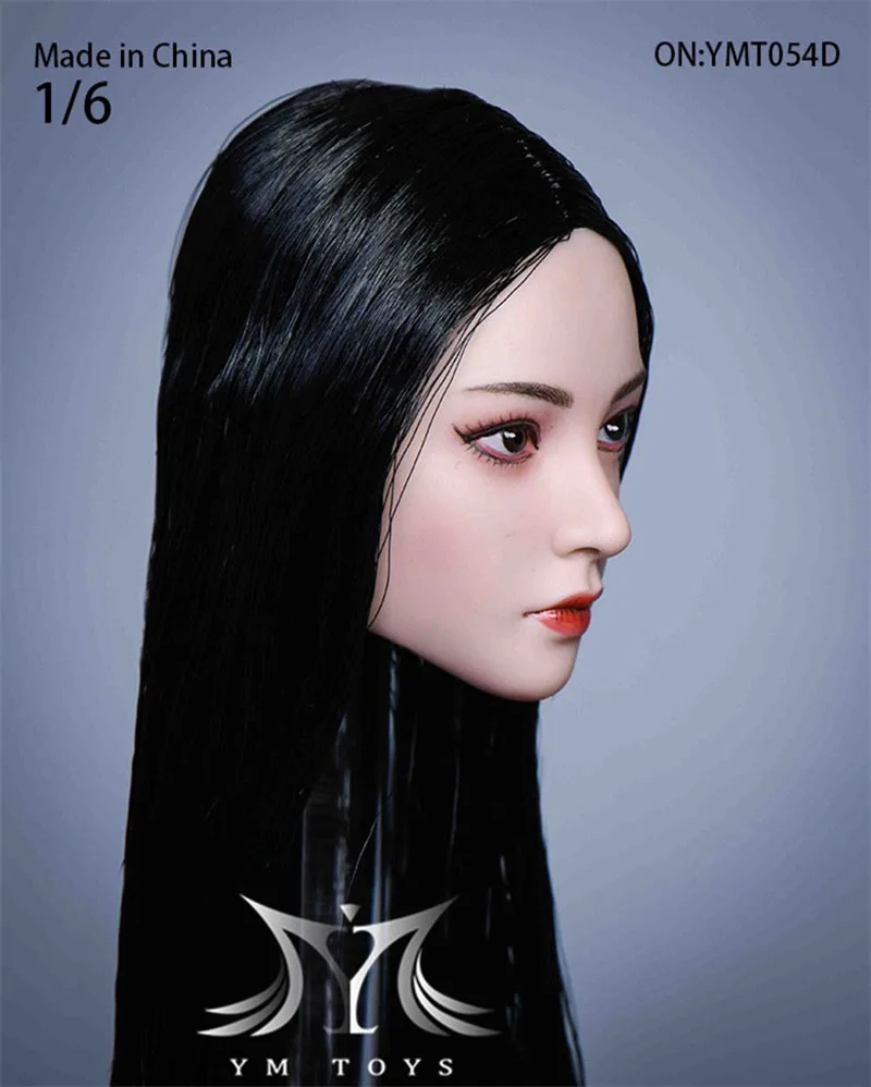 

Pre-order YMTOYS YMT054 1/6 Female Head Sculpt Hair Transplant Head Carving Fit 12'' Soldier Action Figure Body