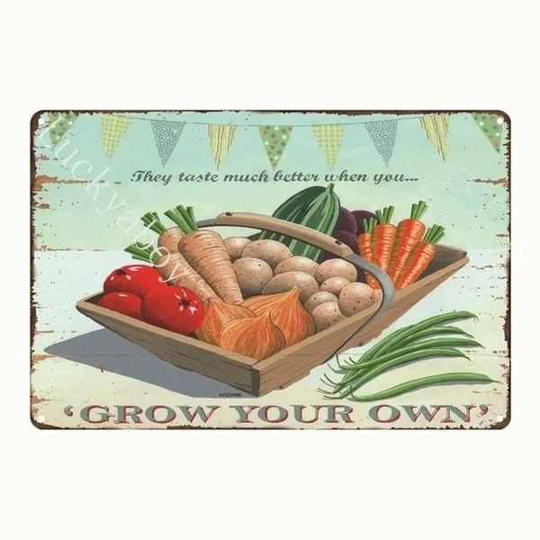 

[] Pig Duck Fresh Eggs Milk Metal Sign Farm Shop Home Wall Decor Vintage Poster Tin Plate Happy Chicken Retro AL006