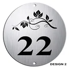 Индивидуальная дверь из матового алюминия Овальный дом табличказнакпластина цветок Кот 4 стиля дизайн