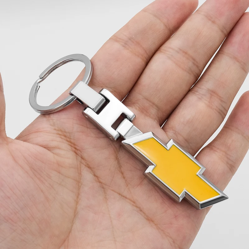 

Ianyard for keys metal Double-sided car Chevrolet- logo luxury key ring applicable for Chevrolet- Camaro Silverado cruze malibu