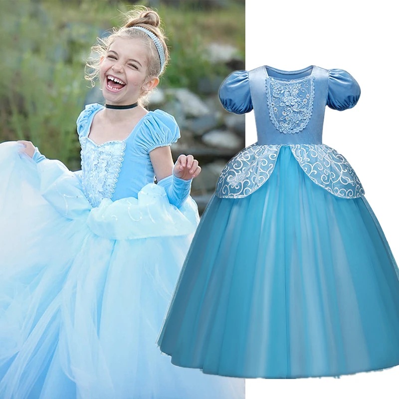 Summer Princess Dresses for Girls Halloween Carnival Costume Children Clothing Birthday Party Wedding Evening Dress Girl | Детская