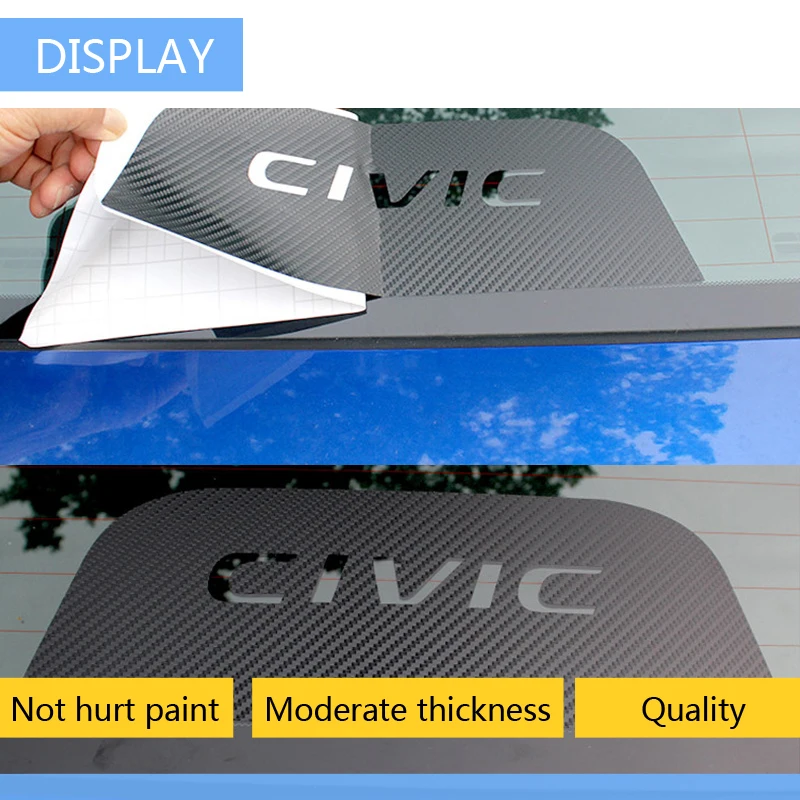 Автомобильные аксессуары черные наклейки из углеродного волокна на