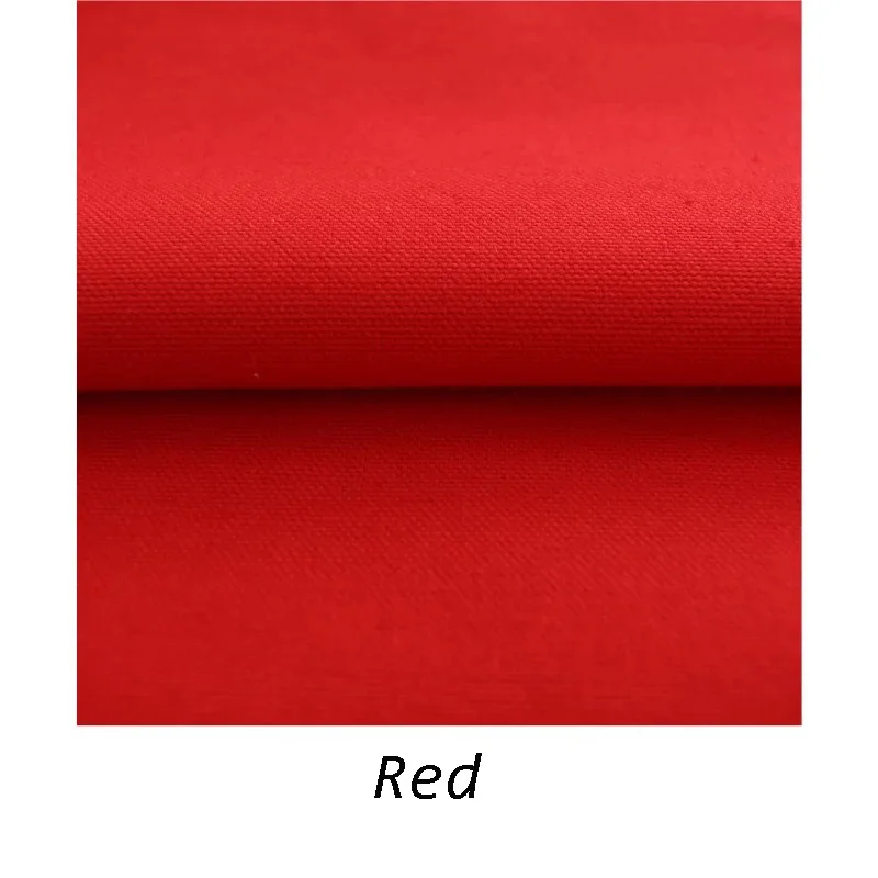 Red 50 см* 150 см хлопок плотная парусиновая ткань, ручная работа DIY лоскутное шитье мешок рисование на ткани холст - Цвет: Red