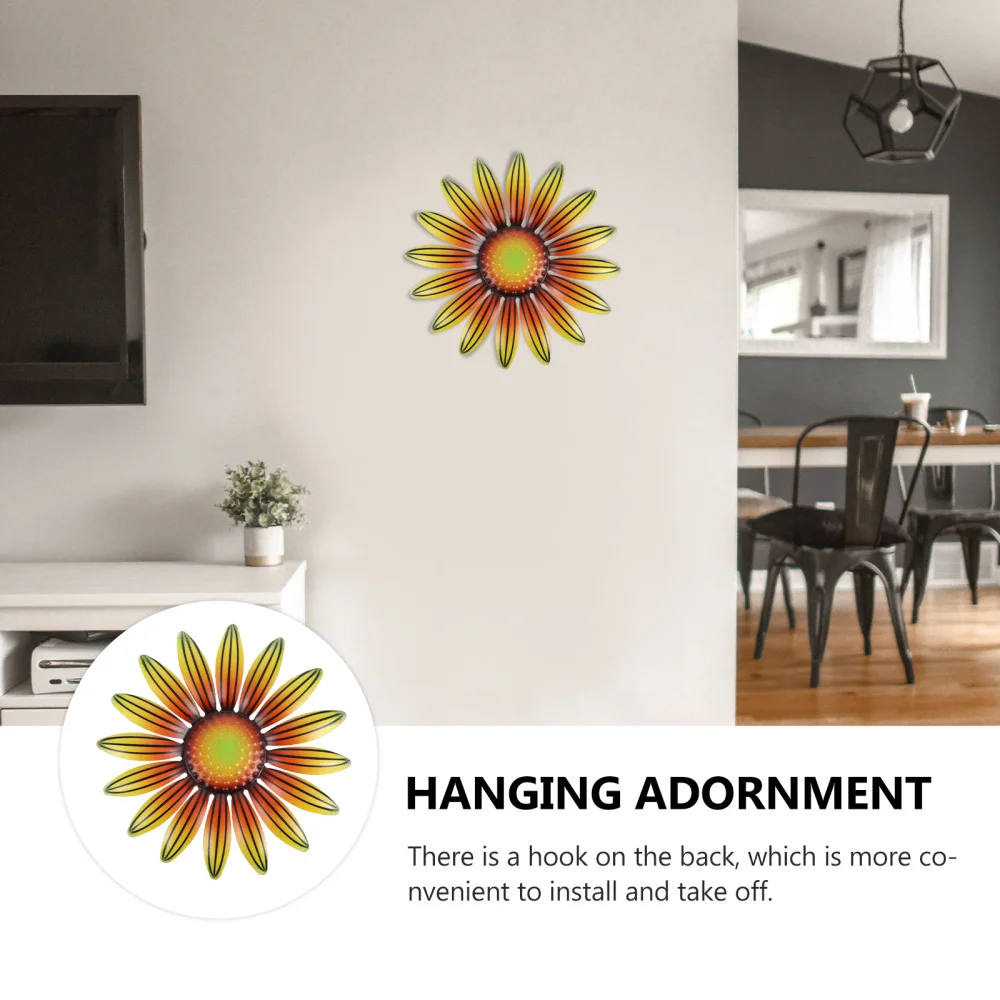 

Bedroom Iron Sunflower Adornment Hanging Ornaments Wall Art Decoration
