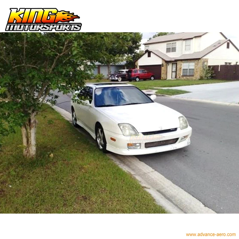 Спортивный стиль передний бампер спойлер черный поли Уретановый для Honda Prelude 97 01