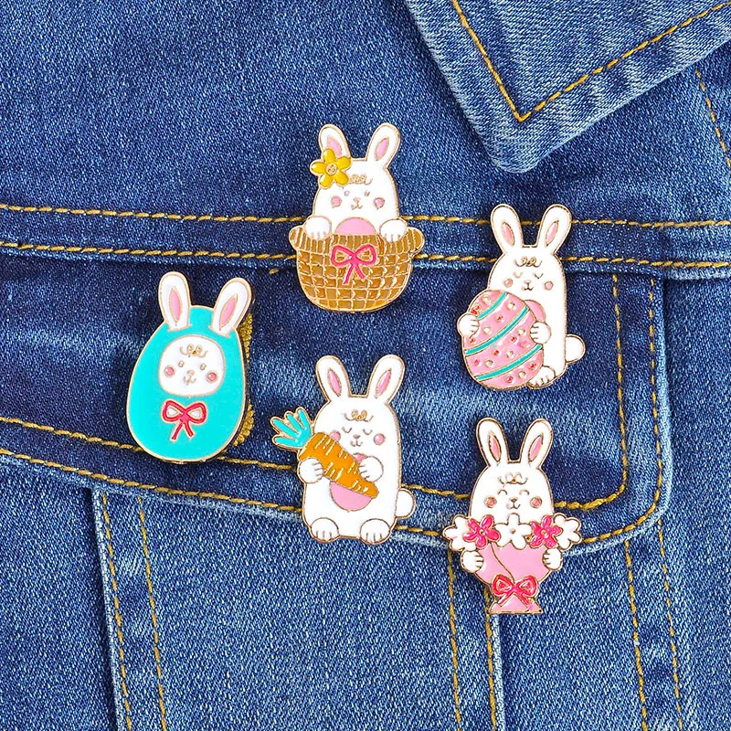 Креативная мультяшная булавка для воротника в виде животных девочек Милая брошь