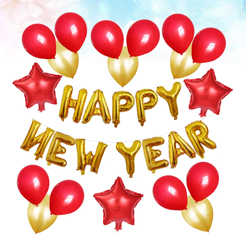 

1 набор красных новогодних воздушных шаров, набор латексных шаров для вечеринки, алюминиевая фольга, пентаграмма, декоративные реквизиты дл...