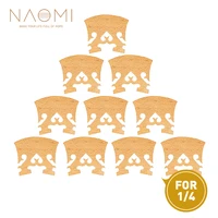 naomi 10pcs1set classic baroque style maple wood 14 violin bridge vintage upside down design small bridge feet