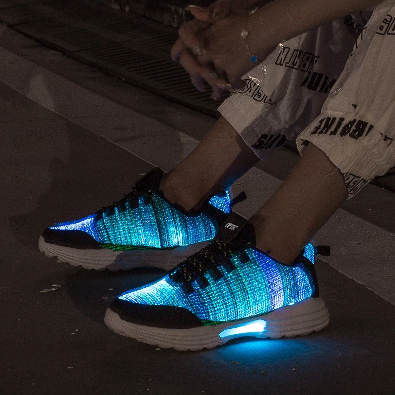 IGxx оптический светодиодный светильник для обуви мужчин кроссовки подзарядки USB