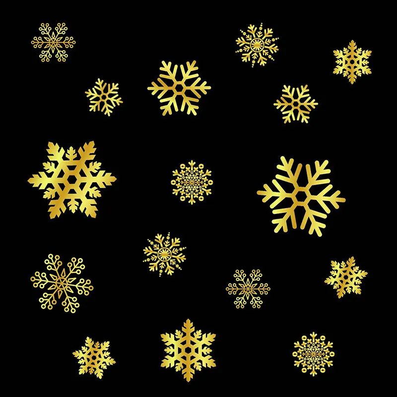 Горячая Распродажа Snoeflake оленей без клея статические наклейки золото»; «Рождественское шоу наклейки окна обои Рождественский Декор