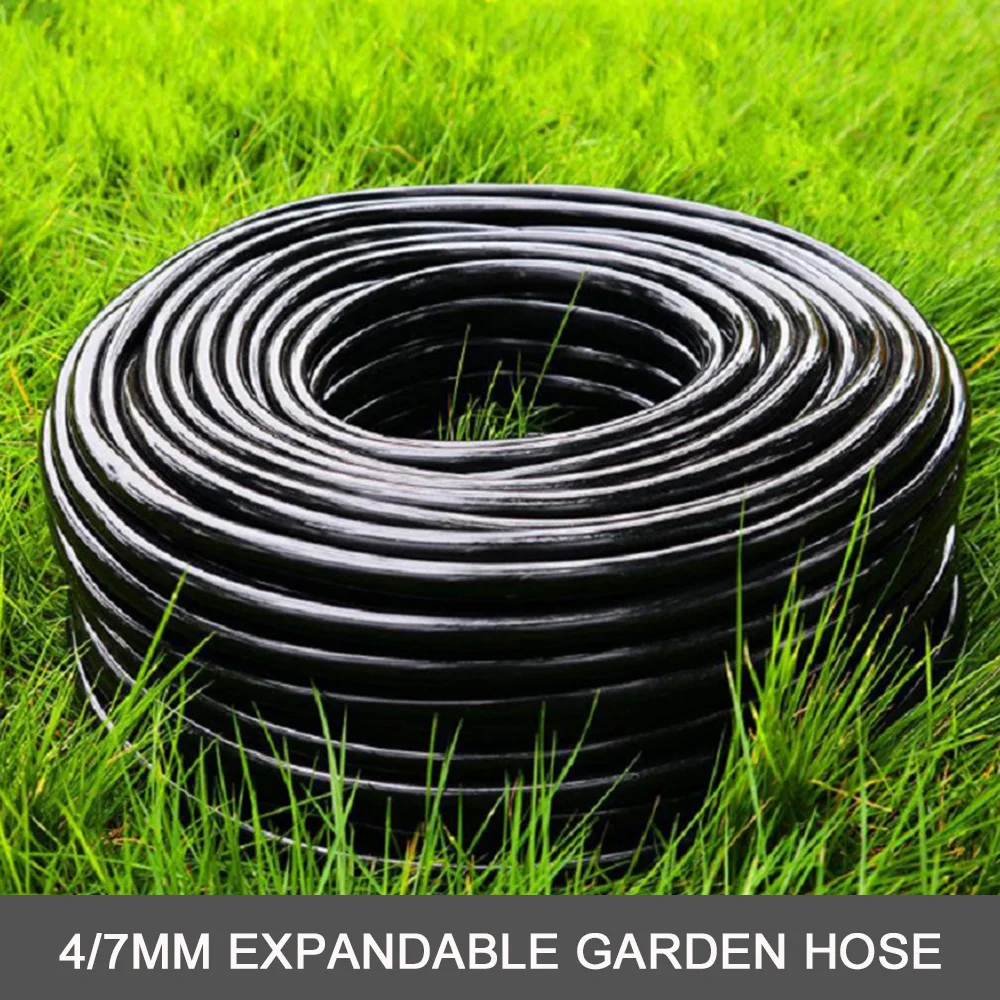 50 м садовый шланг резиновый растягивающийся гибкий для воды Премиум резиновая 4/7