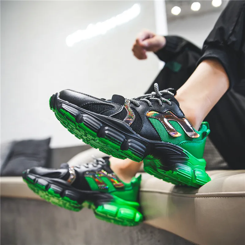 

Black white Fashion Lace up sneakers Men Breathable Casual sports shoes Male Lightweight running shoes Man Spring Autumn New