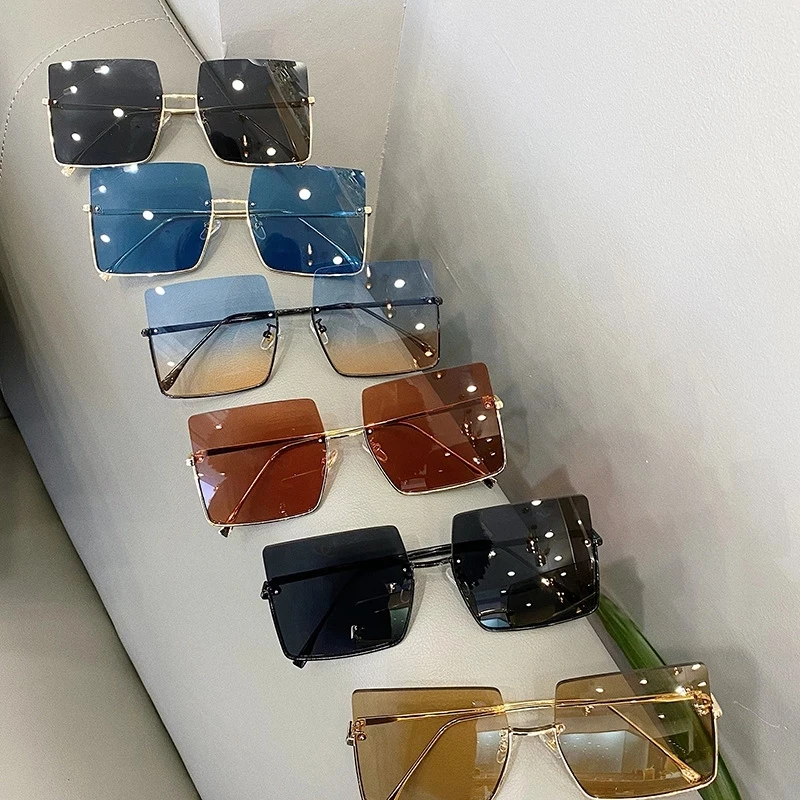 

NONOR zonnebril dames Brand Design Women Sunglasses Fashion Sun Glasses Oversized Square Sunglasses for Women