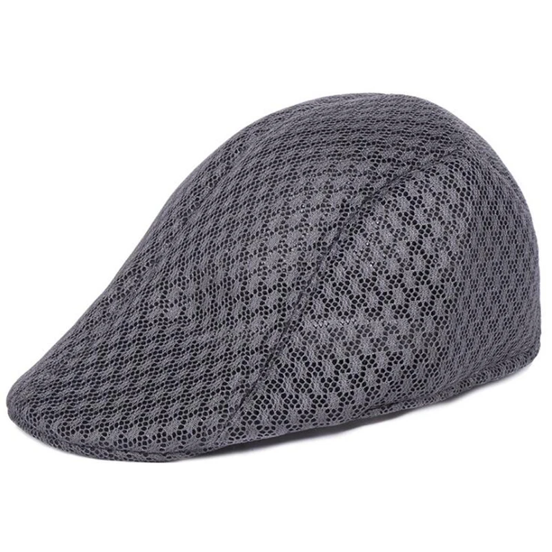 

Vintage Men Cotton Stripe Flat Gatsby Cap Driving Sun Cabbie Baker Newsboy Art Hat