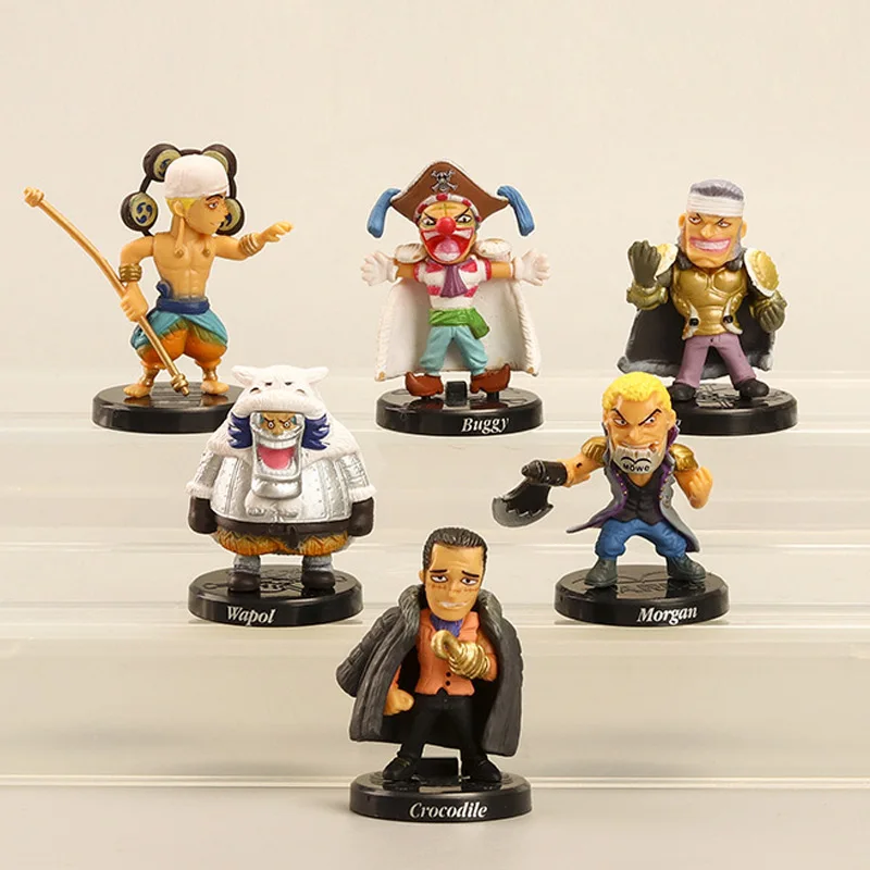4 см 12 шт./лот анимационная цельная экшн-фигурка Luffy Shanks Enel Mariab Rucci Багги крокодил