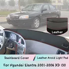 Чехол на приборную панель для Hyundai Elantra 2001-2006 XD I30, кожаный коврик, козырек от солнца, Защитная панель, светонепроницаемая прокладка, автомобильные аксессуары