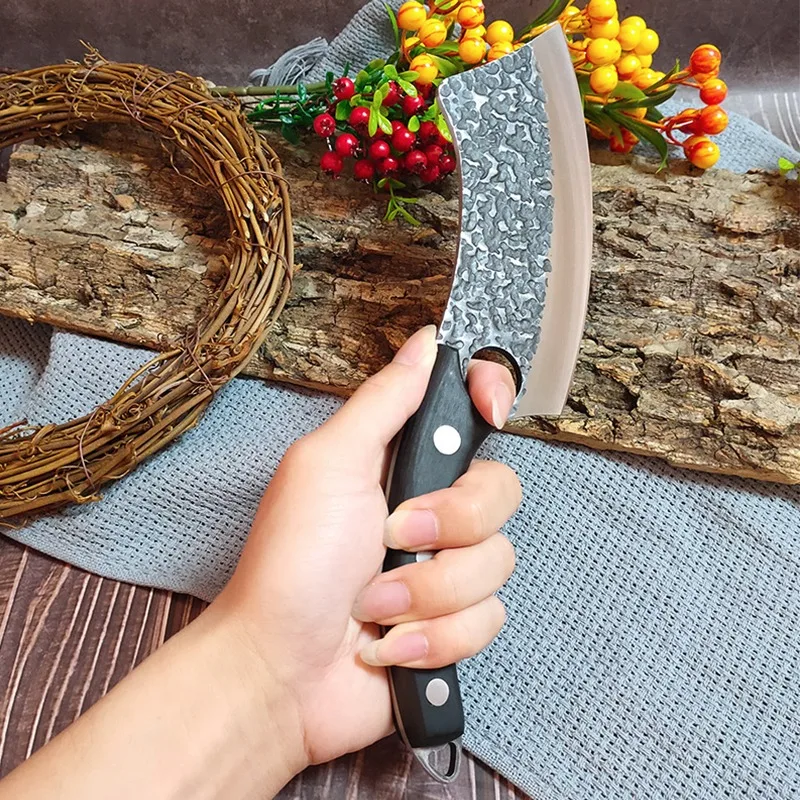Нож из нержавеющей стали ручной работы нож мясника кованой шеф-повара сербской