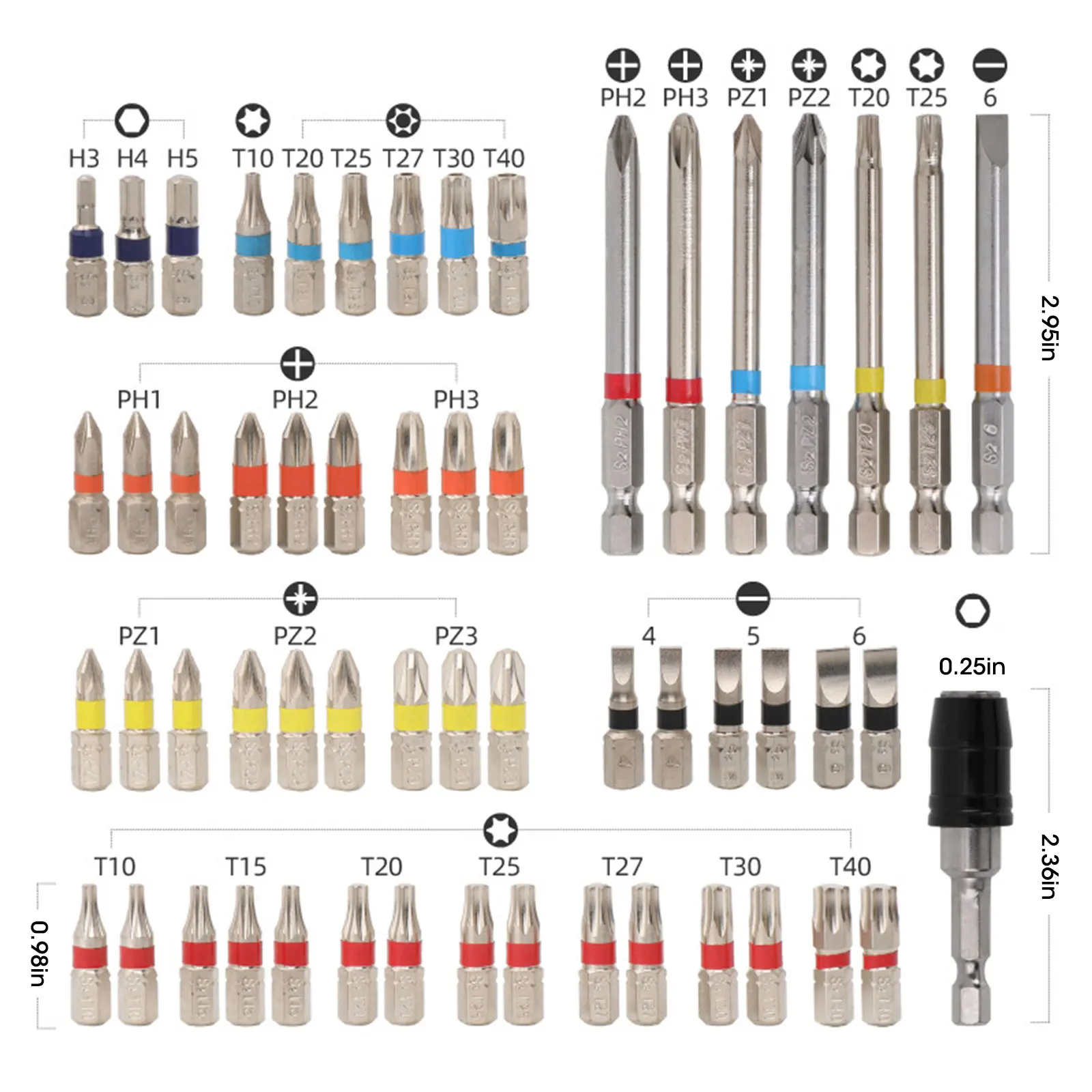 

Screwdriver Bit Set 56 In 1 Torx Multifunctional PC Mobile Phone Repairing Tools PC Kit Precision Screw Driver Hand Tool