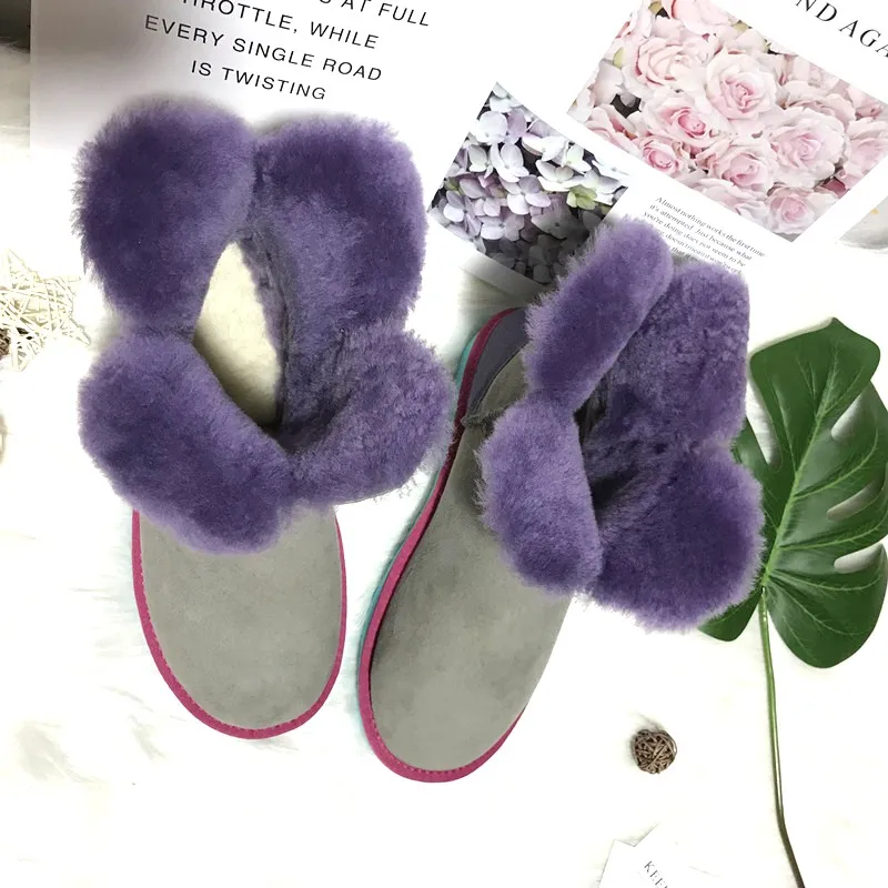 Женские зимние сапоги из натуральной овечьей кожи с натуральным мехом|Зимние