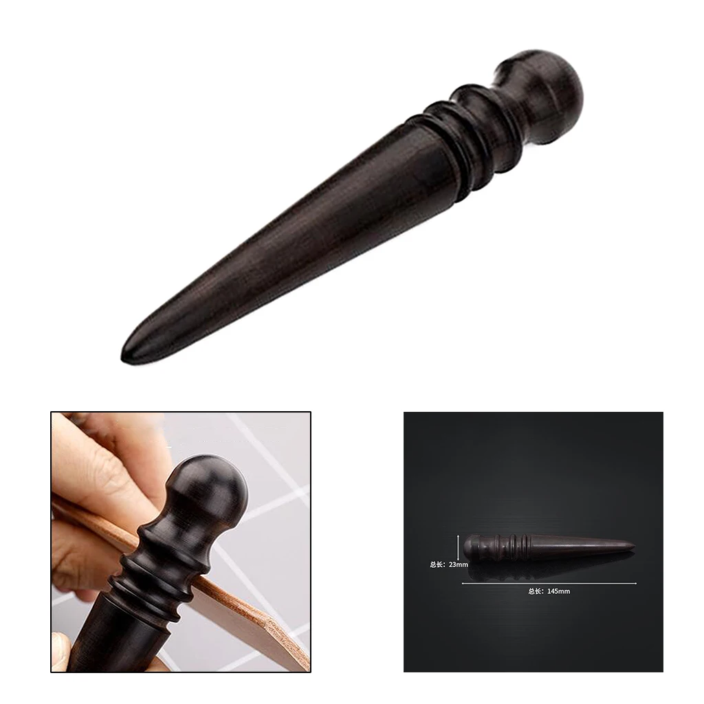 

Wooden Leathercraft Slicker Round Burnisher DIY Craft Project Edging Device